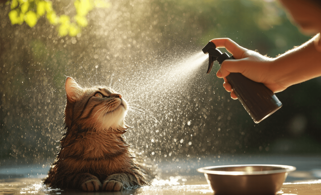 Can I bathe my cat in summer?